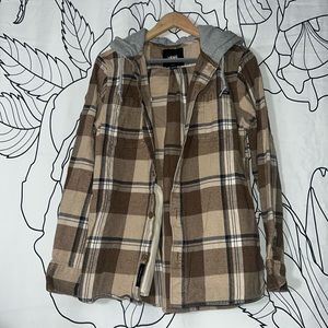 VANS hooded flannel